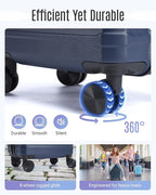 LIGHT FLIGHT Luggage Sets, 3 Piece Durable Suitcase Set - Image 4