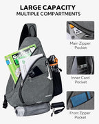 WATERFLY Large Crossbody Sling Bag: Over Shoulder Backpack Daypack Casual Cross - Image 3