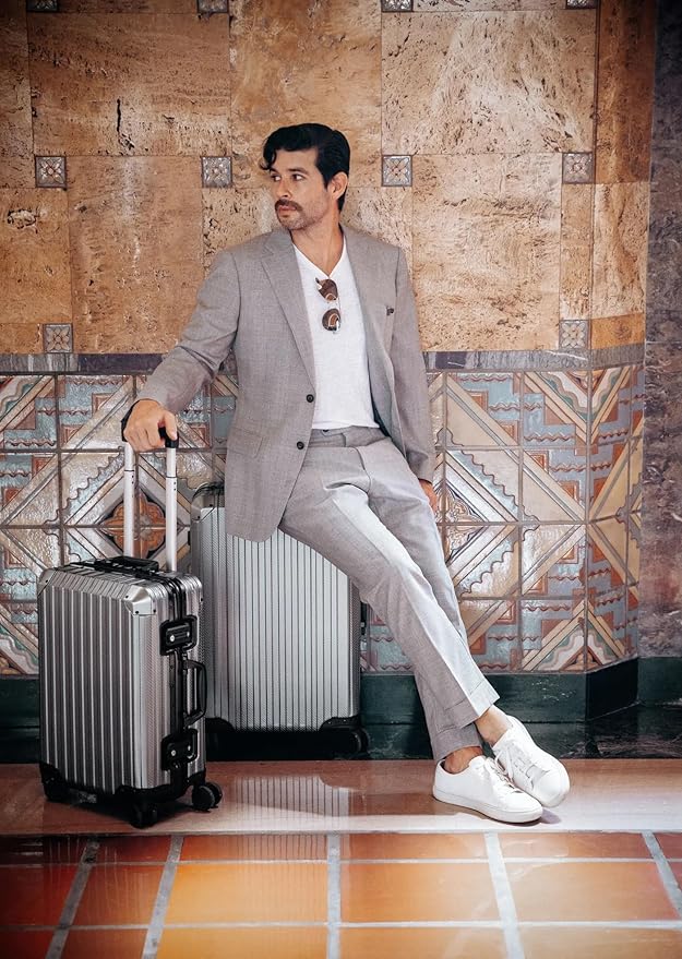 Mvst Luggage Premium All Aluminum Magnesium Carry On 20'' Lightweight Metal - Image 2
