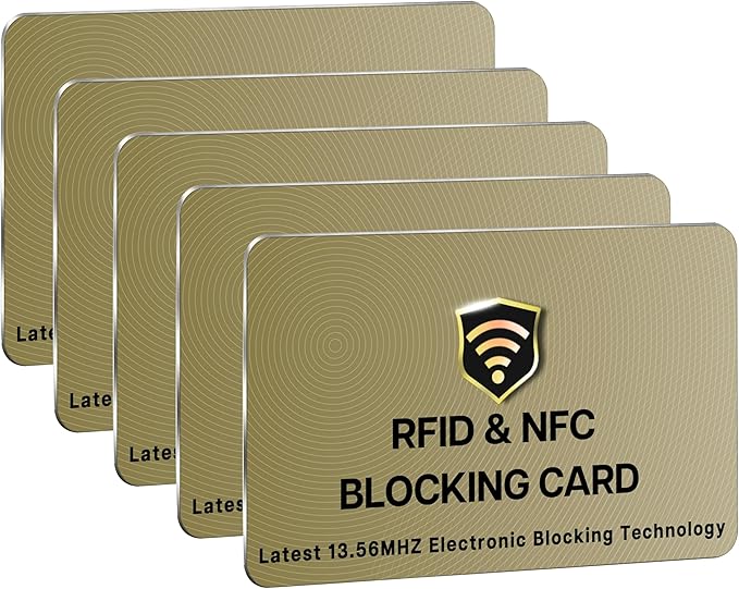 SaiTech IT RFID Cards, 5 Pack One Card Protects Entire Wallet Purse by SaiTechIT