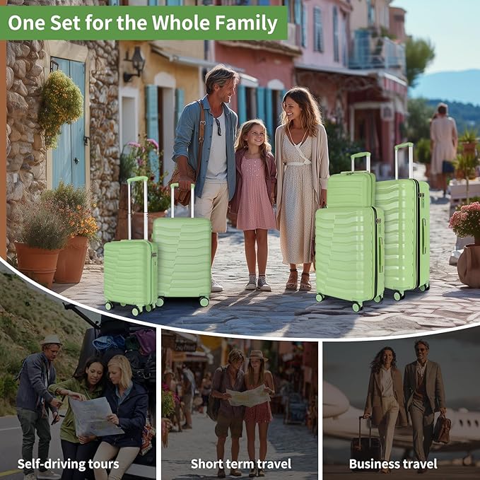 5-Piece Luggage Set, Lightweight ABS+PC Hard Shell Suitcase - Image 9