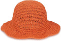 Womens Wide Brim Straw Sun Hat Foldable Floppy Crochet Beach Hat by Voilipex