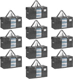 VENO 10 Pack Moving Bags, Comforter and Blanket Storage Bags by Veno