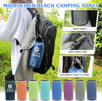 HOEAAS 2 Pack Microfiber Camping Towels, Quick Dry Towel, Super Absorbent Ultra - Image 6