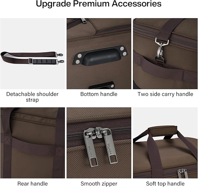 MILADA Expandable Luggage Bags for Travel Foldable Suitcase - Image 6