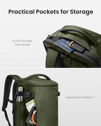 tomtoc Travel Backpack 40L, TSA Friendly Flight Approved Carry-on Luggage Hand - Image 7