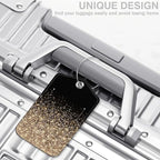 2 Pcs Rose and Gold Glitter Luggage Tags - Image 5