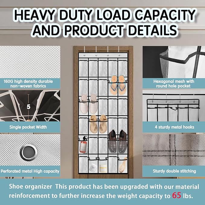 Over the Door Shoe Organizer - Image 2