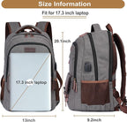 Mactso Canvas Travel Laptop Backpack - Image 5