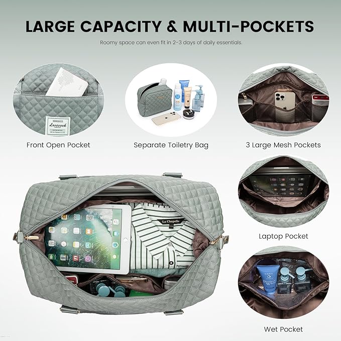 LOVEVOOK Travel Duffle Bag, Weekender Bags - Image 4