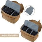 BAGSMART Camera Bag, SLR DSLR Canvas Crossbody Camera Case, Compact Camera - Image 2