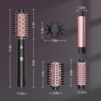 SKIMI 110,000 RPM Brushless Motor Hair Dryer Brush - 5 Muti-Styler for Fast Drying, Curling, Volumizing & Straightening | High-Speed Hot Air Brush for All Hair Types (Black & Rose Gold)