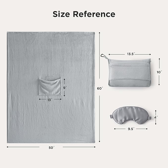 Bedsure Travel Blanket Airplane Compact - Image 6