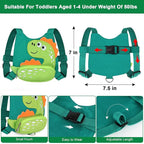 Toddler Harness Leash with Anti Lost Wrist Link, Accmor Cute Dinosaur Kids - Image 2