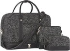 Weekender Bag for Women Canvas Overnight Bag Large Travel Tote Bag Carry on by BOLOSTA
