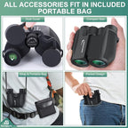 Aurosports 10x25 Binoculars for Adults and Kids, Large View Compact Binoculars - Image 8