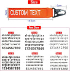 Custom Luggage Tags, Custom Personalized Luggage tag Name, Embroidery Key Ring - Image 2