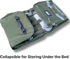 Olympia U.S.A. 22 inch Carry On 8 Pockets Wheeled Rolling Duffel Bag Water - Image 8
