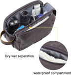 BAGSMART Toiletry Bag for Men, Canvas Travel Toiletry Organizer Dopp Kit - Image 3