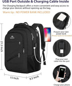 MATEIN 18.4 Inch Laptop School Backpack 50 L, Extra Large Anti Theft Carryon - Image 4