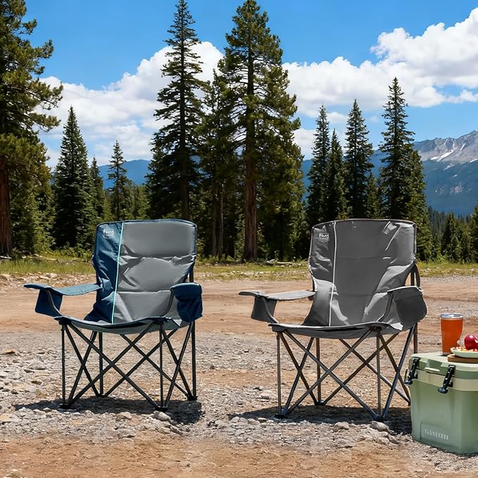 TIMBER RIDGE Oversized Folding Camping Chair - Image 8