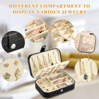 Travel Jewelry Box, PU leather Small Jewelry Organizer - Image 4