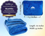 BlueHills 2-Pack Premium Soft Travel Blanket Pillow Airplane Blanket in Soft - Image 3
