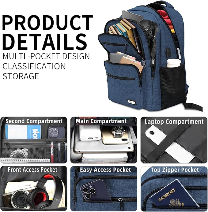 Backpack for School, School Backpack for Boys Girls Teens, College Book Bag - Image 2