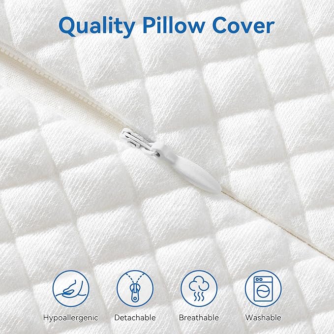 AM AEROMAX 32" King Size Contour Memory Foam Pillow, Cervical Pillow - Image 5
