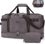ZOMFELT Travel Duffle Bag for Men Women, Waterproof Canvas Overnight Duffel Bag by ZOMFELT