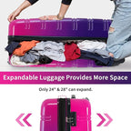 Merax Luggage Sets 3 Piece, Hardside Expandable Suitcase Set - Image 3