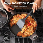 SENSARTE Nonstick Frying Pan Skillet 12.5Inch Large Non Stick Omelette Pans - Image 4