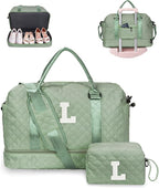 Teacher Gifts, Tween Girls Trendy Stuff-Initial Travel Bag by Vogewood