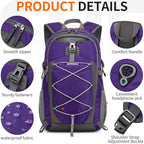 40L Hiking Backpack Lightweight Daypack Waterproof Travel Camping Backpack - Image 6
