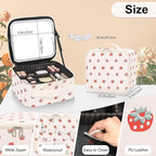 Makeup Bag With LED Mirror, Travel Makeup Case with Light up Mirror Fashion - Image 5
