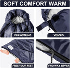 Sleeping Bags for Adults Cold Weather, Waterproof, Lightweight Camping Sleeping - Image 6