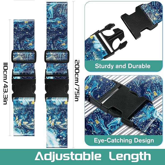 Slohif Luggage Straps for Suitcases Travel Belt Accessories Luggage Connector - Image 2