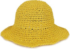 Womens Wide Brim Straw Sun Hat Foldable Floppy Crochet Beach Hat by Voilipex