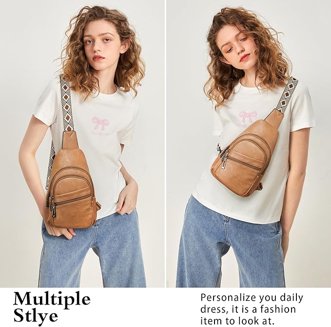 Sling Bag Crossbody Bags for Women Small Cross Body Bag Fanny Packs Chest Sling - Image 8