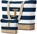Becokan Beach Bag Initial Beach Tote by BecokanBeachBagSpecialist