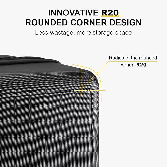 LEVEL8 Luggage Sets 2 Piece, 20/28 inch Hardshell Suitcases Sets, Lightweight - Image 5