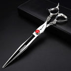 5.5/6 /7 Inch Purple Dragon Knight Professional Japanese Hair Scissors Barber Scissors Set (7.5 inch Cutting)