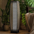 Grand patio Outdoor Floor Lamp Solar Powered Lantern Water-Resistant Wicker by GrandPatio