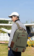 Tzowla Canvas Laptop Backpack, Bag - Image 2