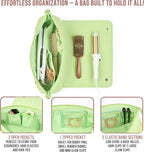 BAREFOOT CARIBOU Hair Tools Travel Bag and Heat Resistant Mat for Flat Irons, Straighteners, Curling Iron, and Haircare Accessories, 2-in-1 design, with Interior Pockets, Portable Organizer