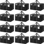 12 Pack Extra Heavy Duty Large Moving Bags by Fygrip
