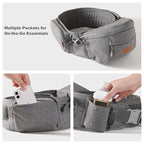 Sunveno Hip Baby Carrier with Seat, Ergonomic Baby Hip Carrier, Front-Facing - Image 9