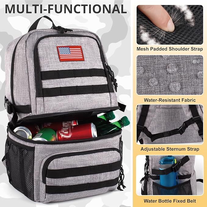 Tactical Double Deck Cooler Backpack - Image 5