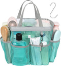 F-color Mesh Shower Caddy Portable, Upgrade Deeper 7 Pockets Shower Bag Basket by F-color