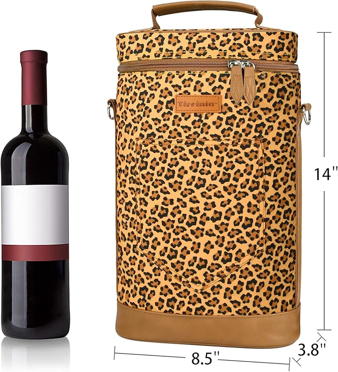 Tirrinia 2 Bottle Wine Gift Tote Carrier - Image 4